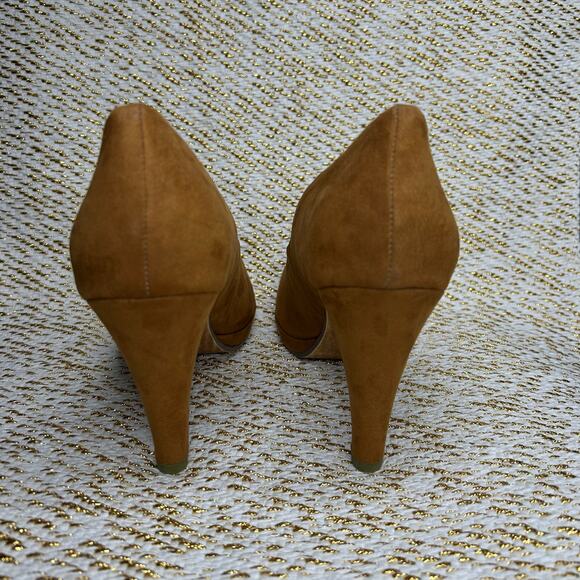 Marco Tozzi Suede Heels-UK6/39/US8-New, Brown 4” heel .5”‎ platform - Picture 5 of 6